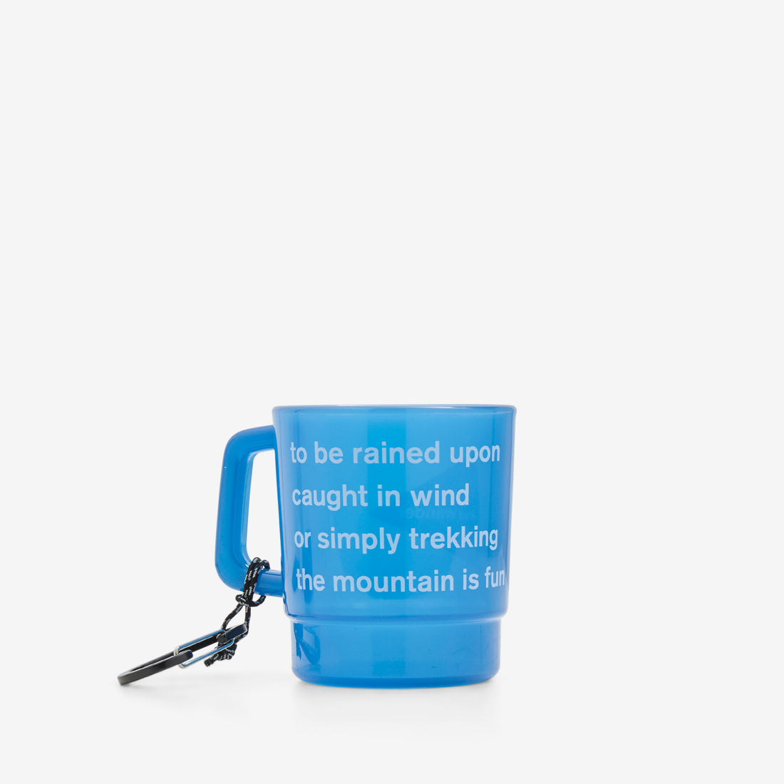 and wander Logo PP Mug Blue Lifestyle