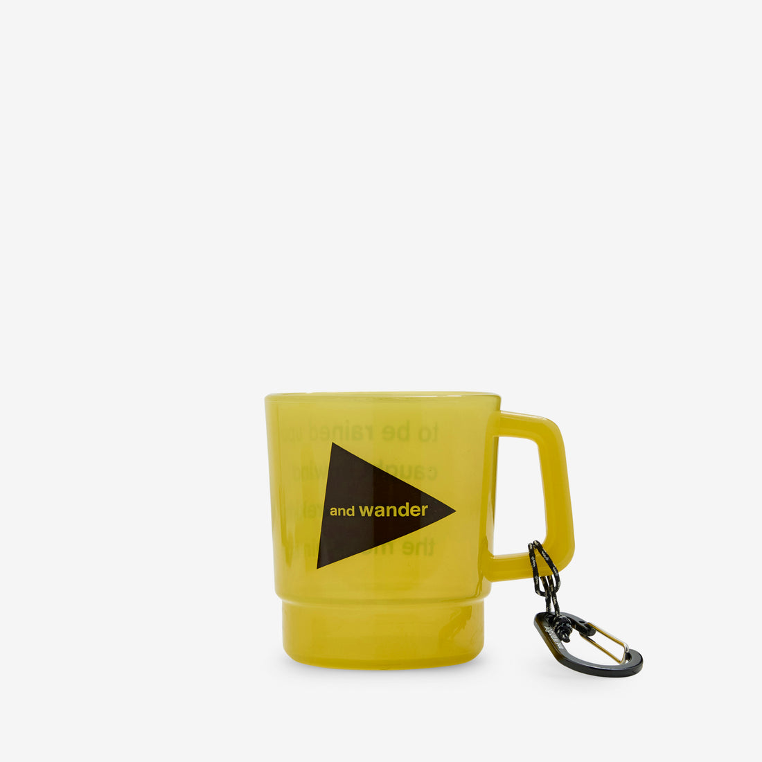 and wander Logo PP Mug Yellow Lifestyle
