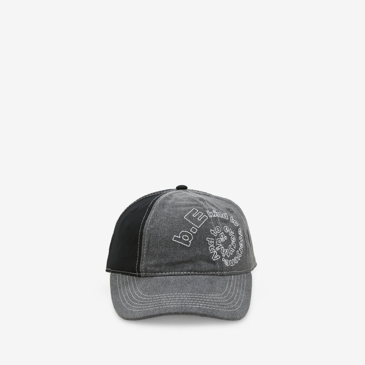 B-Turn Low Profile Hat Washed Black | Black | White Front