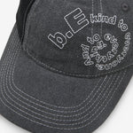 B-Turn Low Profile Hat Washed Black | Black | White