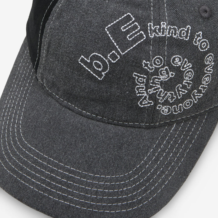 B-Turn Low Profile Hat Washed Black | Black | White