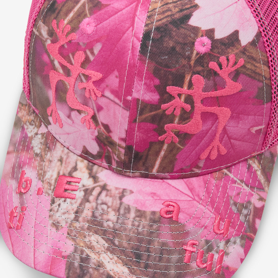 Biyu Hat Pink Real Camo | Hot Pink Headwear