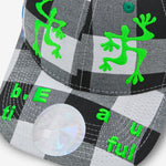 Biyu Hat Black Buffalo Check | Pink | Blue