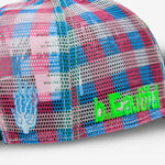 Biyu Hat Black Buffalo Check | Pink | Blue