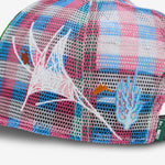Biyu Hat Black Buffalo Check | Pink | Blue