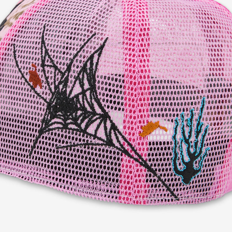Biyu Trucker Hat Pink Plush | Pink Camo Headwear