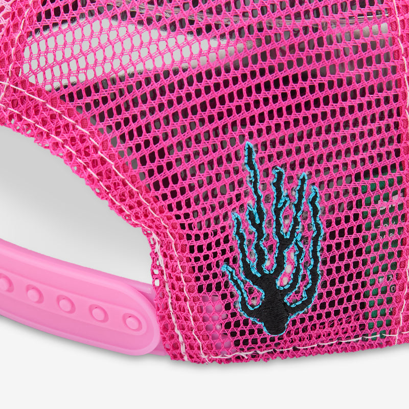 Biyu Trucker Hat Pink Plush | Pink Camo Headwear