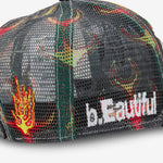 Biyu Hat Red Flame | Black