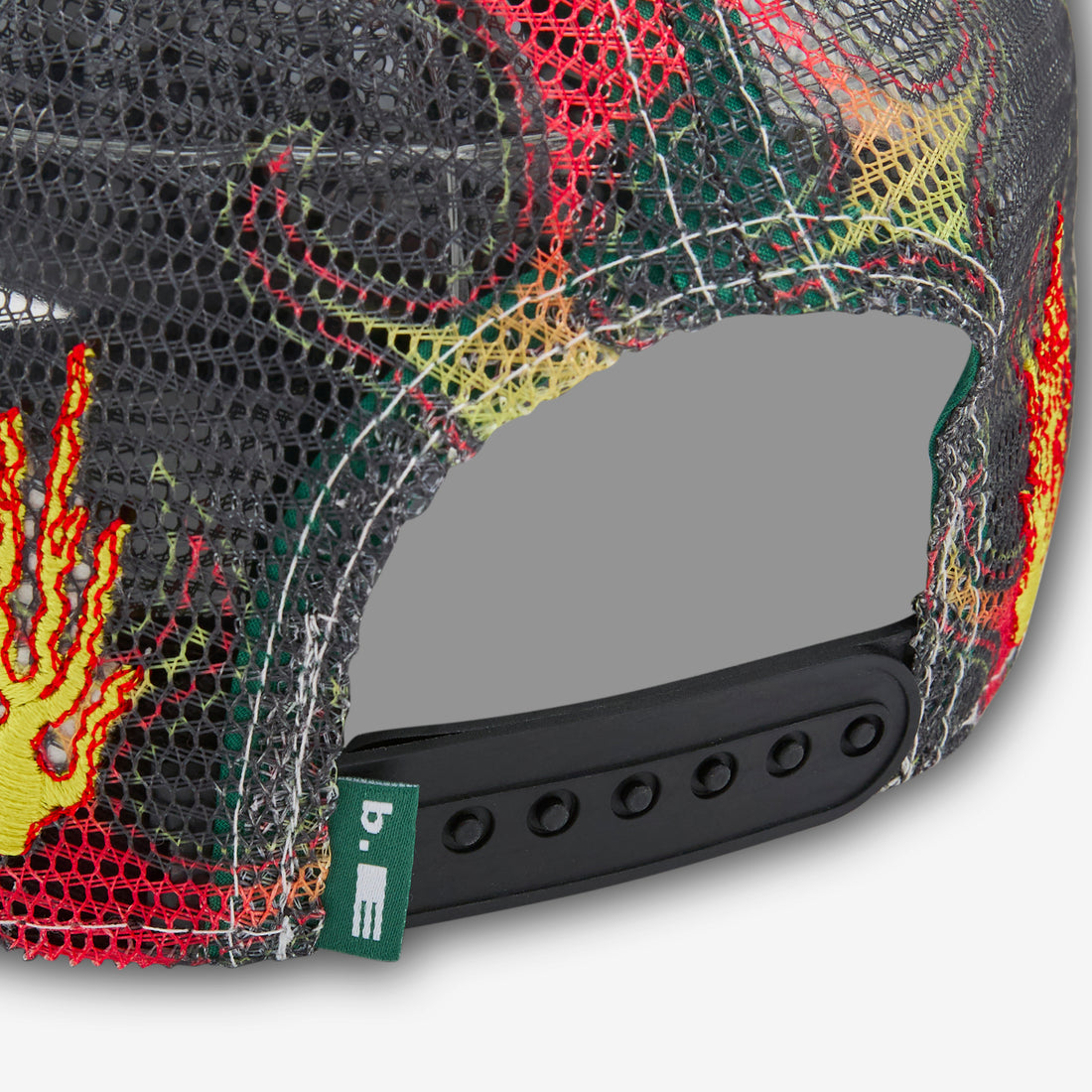 Biyu Hat Red Flame | Black Headwear