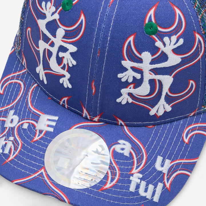 Biyu Hat White Flame | Blue