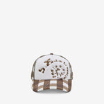Bi Foam Trucker Hat Brown Checker