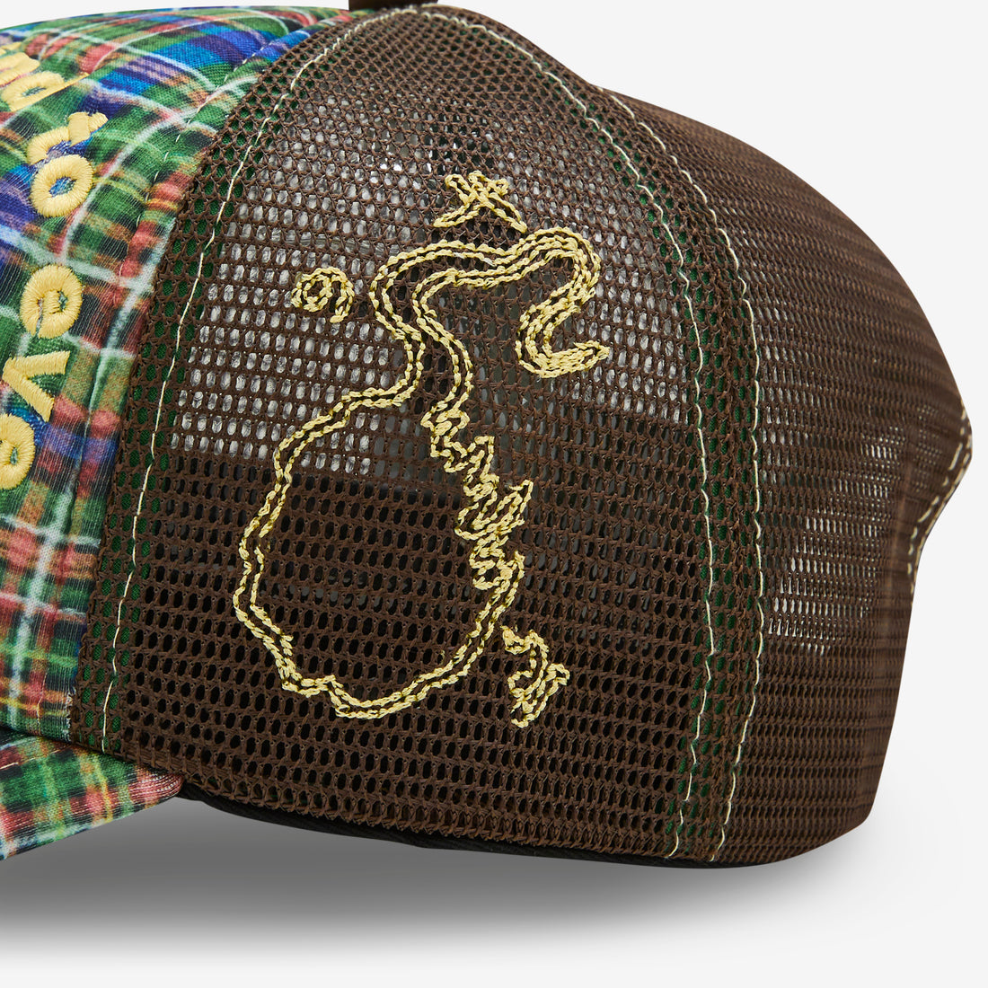 Bi Foam Trucker Hat Highland Tartan | Brown Headwear
