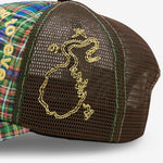 Bi Foam Trucker Hat Highland Tartan | Brown