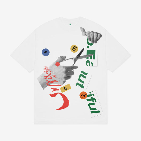 Cutting T-Shirt White Tees