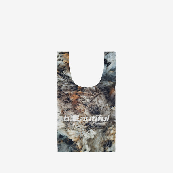 Faux Fur Reusable Bag Beige Bags