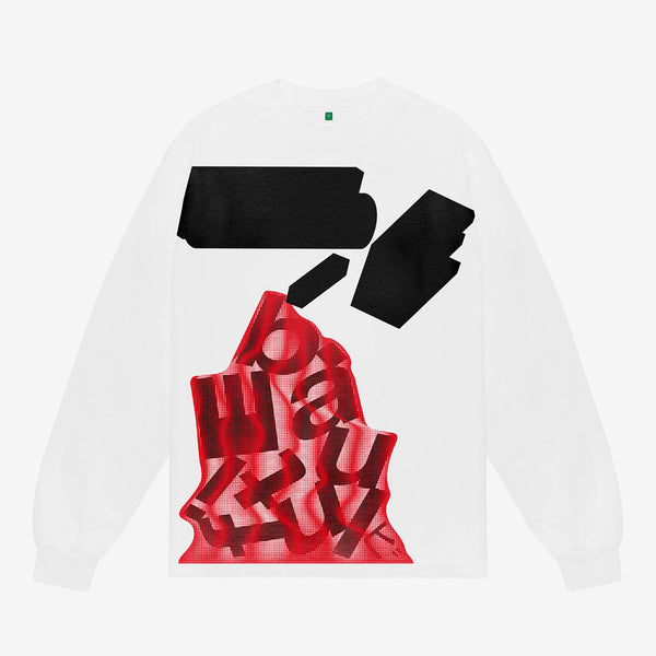 Kenichi Kuromaru Net Longsleeve T-Shirt White Tees