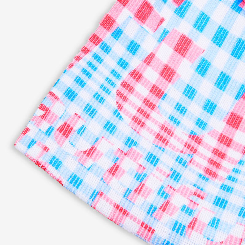 Mix Checker Beanie Purple | Blue Headwear