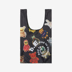 Plushie Friends Reusable Bag Black
