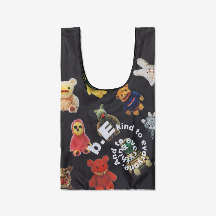 Plushie Friends Reusable Bag Black Front