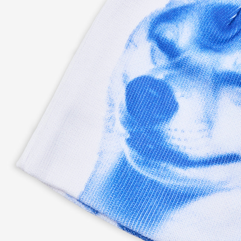 Shiba Beanie White | Blue Headwear