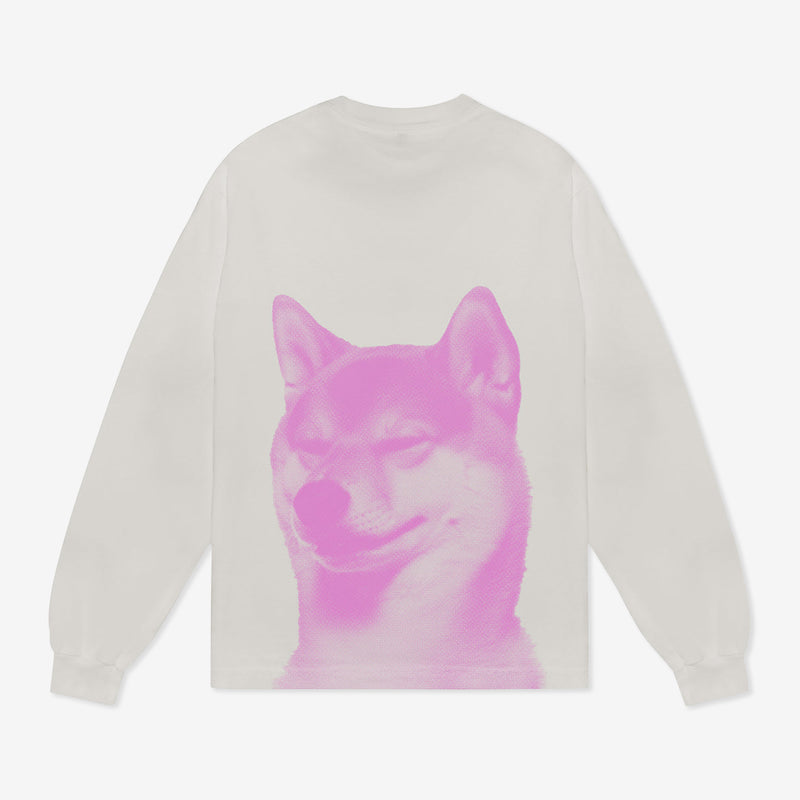 Shiba  Longsleeve Shirt Cement Tees
