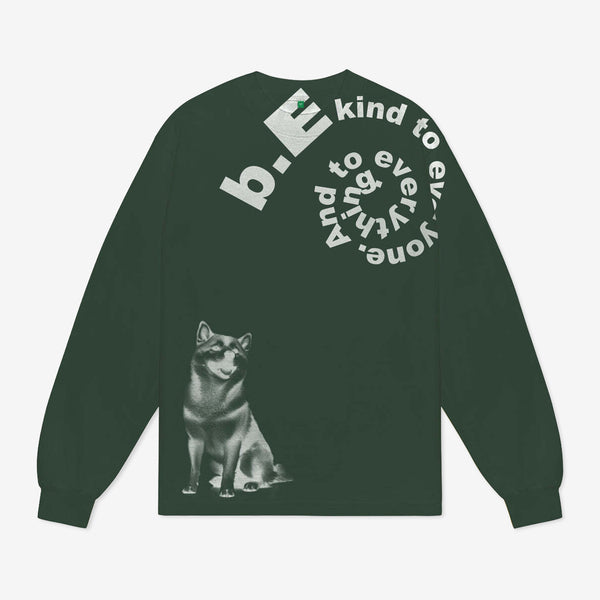 Shiba Longsleeve Shirt Green Tees