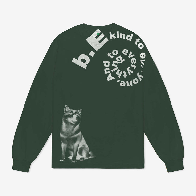 Shiba Longsleeve Shirt Green Tees
