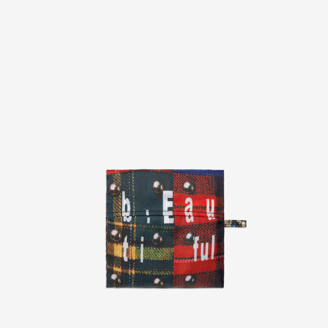 Studded Plaid Reusable Bag XL Multi Bags