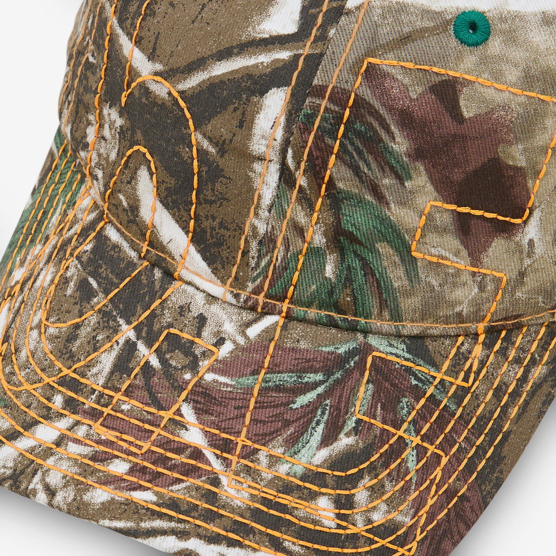 Vapor 6 Panel Hat Brown Real Camo | Orange Headwear