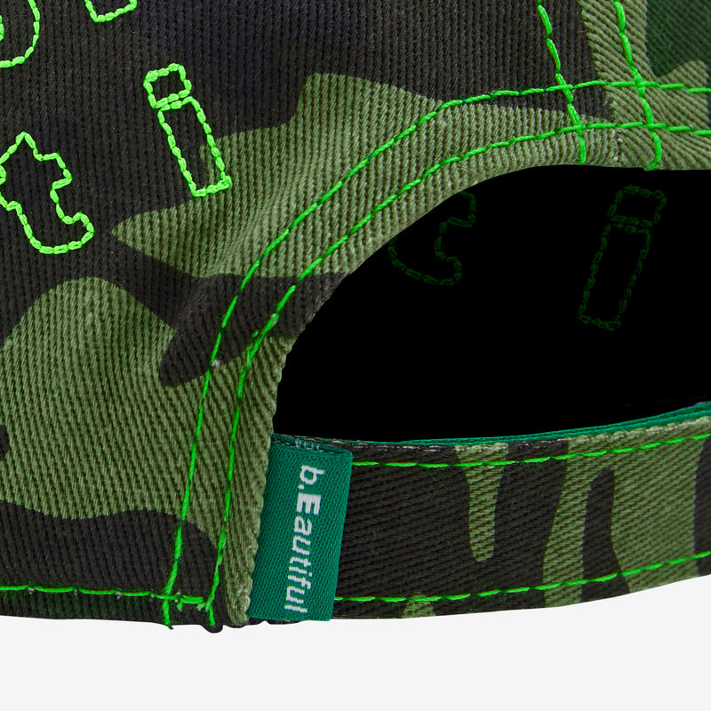 Vapor 6 Panel Hat Drill Camo | Neon Yellow Headwear