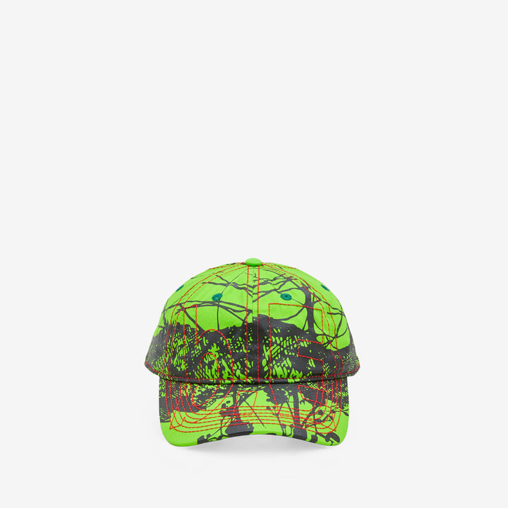 Vapor 6 Panel Hat Ikebana Lime Front