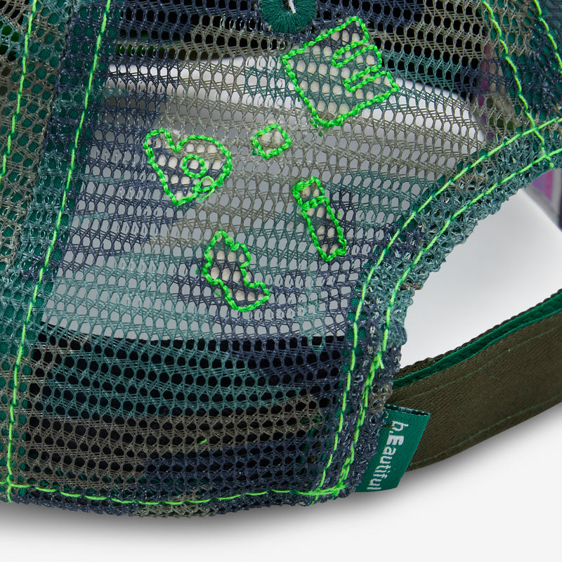 帽子 b.Eautiful Vapor 6 Panel Army Camo Mesh b.Eautiful