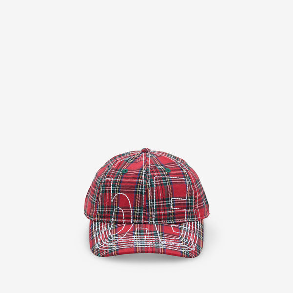 Vapor 6 Panel Hat Red Plaid Headwear