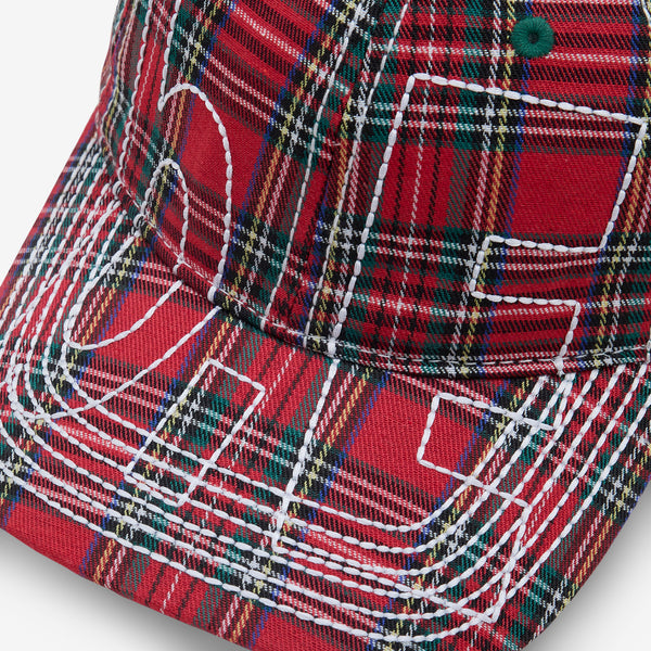 Vapor 6 Panel Hat Red Plaid Headwear