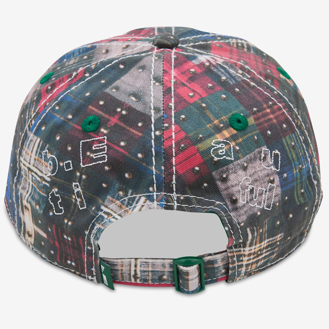 Vapor Low Profile Hat Studded Plaid | White Headwear