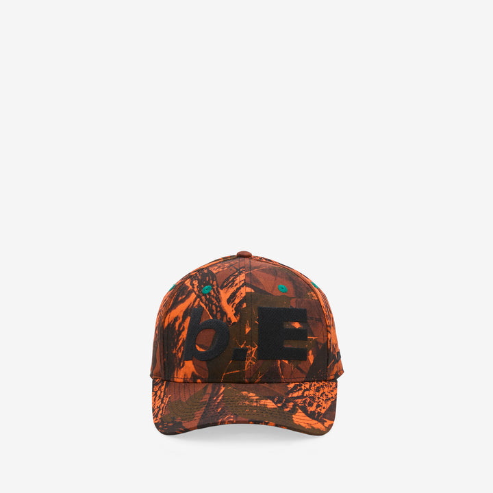 b.E Hat Fire Camo | Black Front