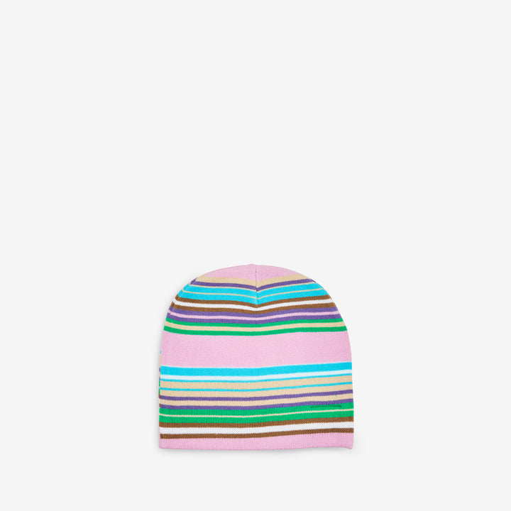 b.e Stripe Beanie Pink | Multi