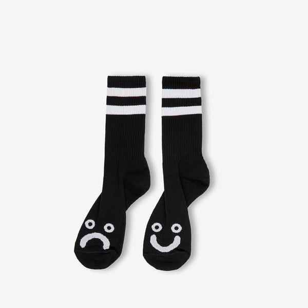 Happy Sad Socks Black