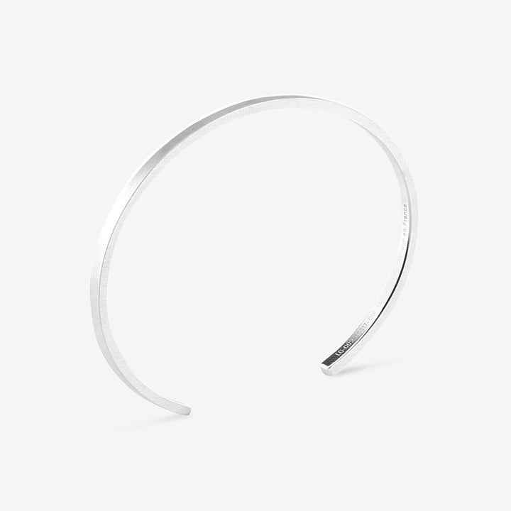7g Brushed Sterling Silver Ribbon Bracelet