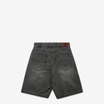 Baggy Denim Shorts Faded Black
