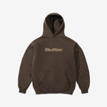 Leopard Print Logo Pullover Hood Brown