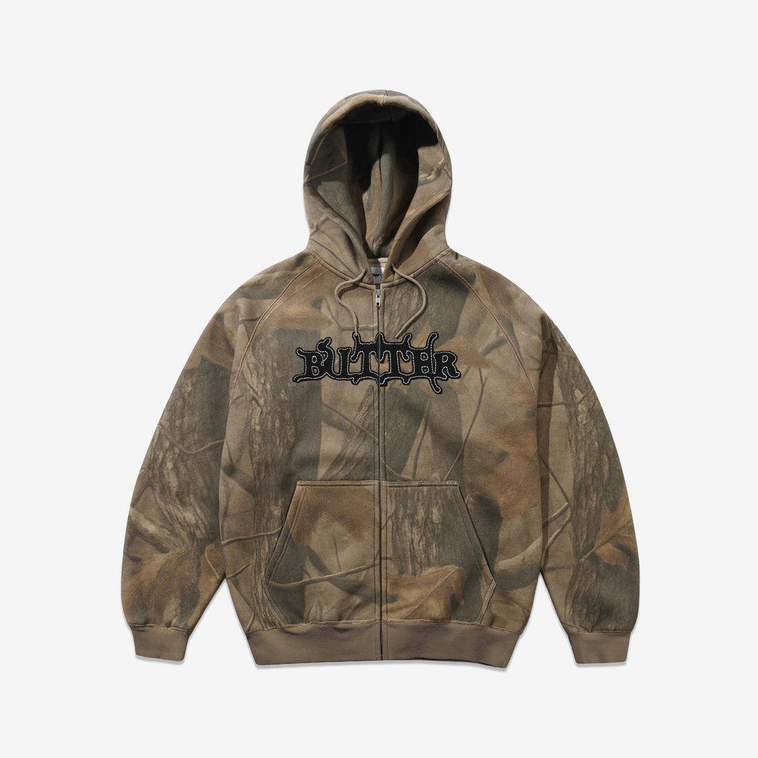 Serif Zip-Thru Hood Forest Camo