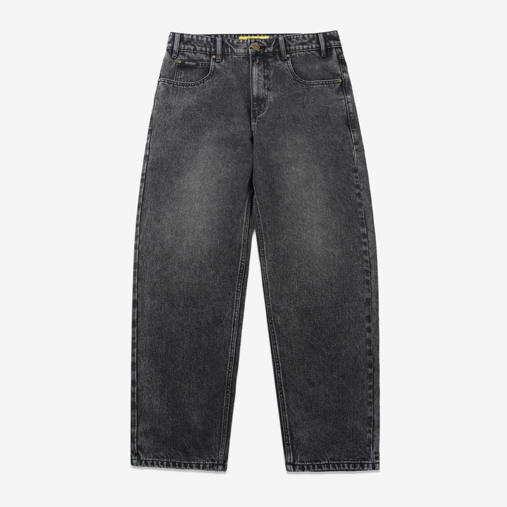 Relaxed Denim Jeans Streaky Black Front