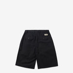 Pleated Shorts Washed Black