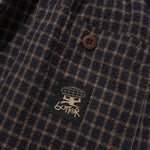 Loose Shorts Brown Seersucker Plaid