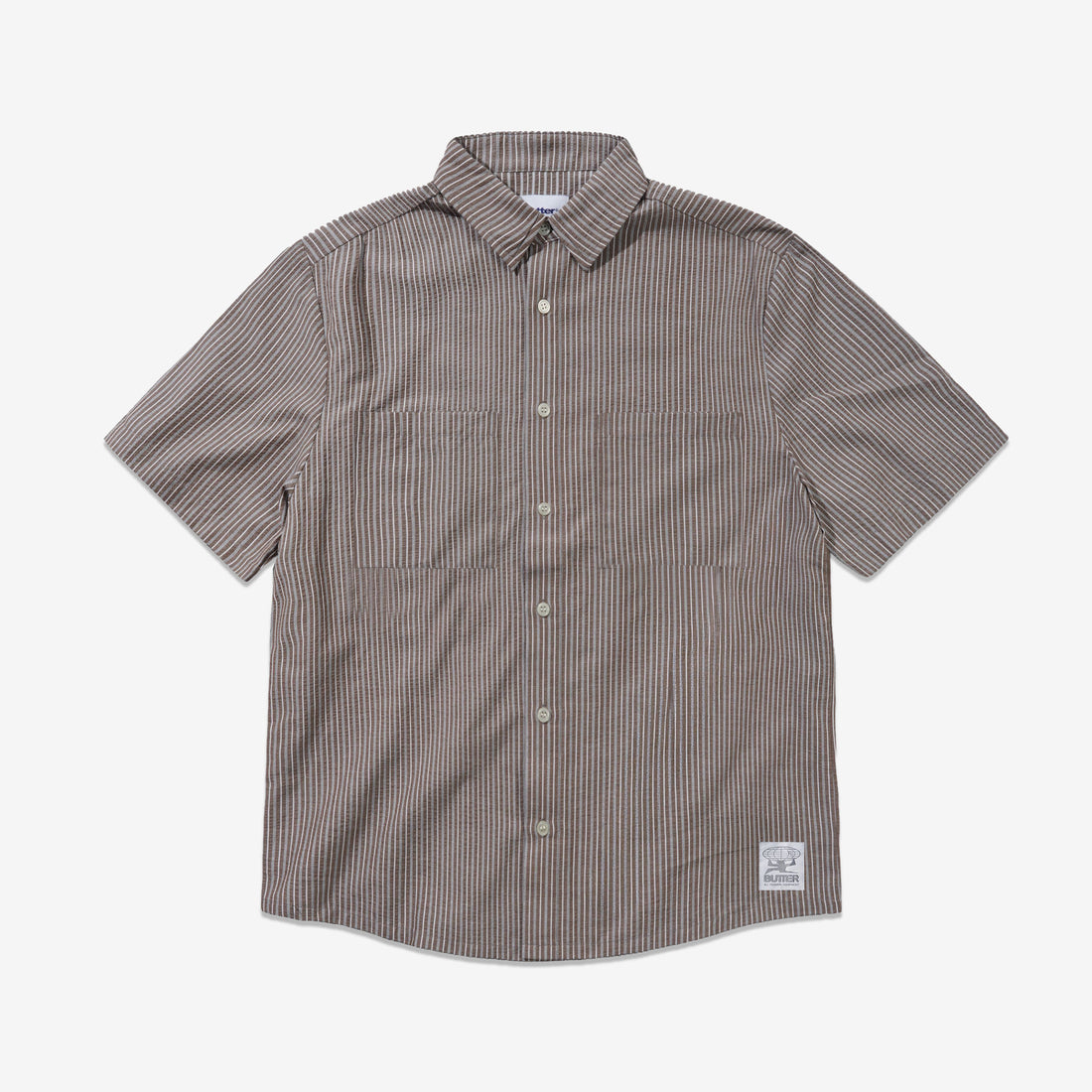 Equipment Short Sleeve Shirt Brown