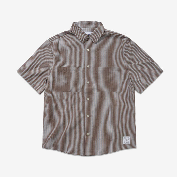 Equipment Short Sleeve Shirt Brown Front