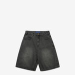 Baggy Denim Shorts Faded Black