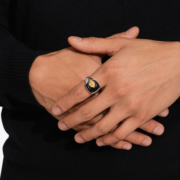 Mined Ring Large Diamond