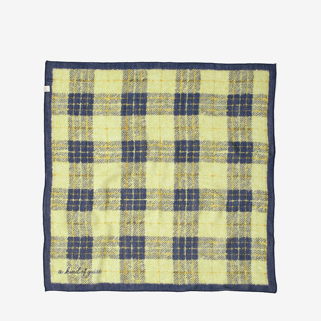 Salazar Wool Scarf Blue Butter Check Accessories